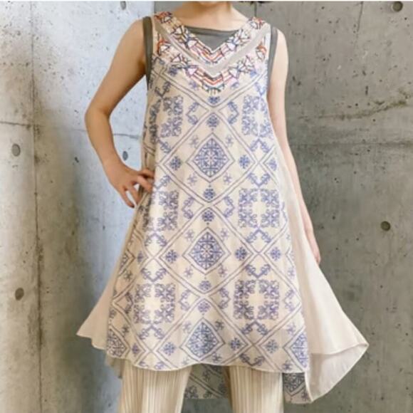 Free People Ancient Mystery Beaded Size XS Dress - Picture 7 of 7